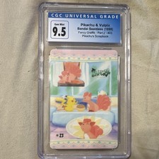 CGC 9.5 1999 Pokémon Bandai Sealdass JP Pikachu's Scrapbook #23 Fancy Graffiti picture
