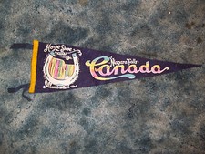 Vintage 1960's Niagra Falls Horseshoe Falls Felt Pennant Canada Tourist picture