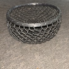 Metal Round Sturdy Egg or Fruit Basket Country Kitchen Decor 10.5” diameter picture
