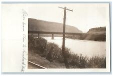 c1910's River Scene Close To Lombard Montana MT RPPC Photo Antique Postcard picture