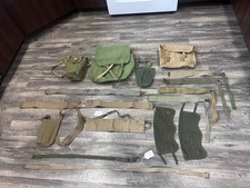 British WW2 Field Gear Lot P37 Pouches Braces Leggings Pack Canteen Bandolier picture