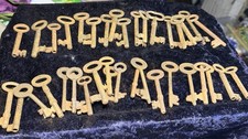 Antique Iron Skeleton Keys Bulk Lot 37pcs Original #00189 picture