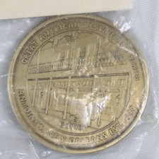 Vtg Antoine's Restaurant Medallion Great American Restaurant Series New Orleans picture