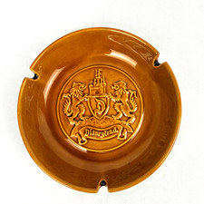 Vintage Disneyland Ceramic Ashtray Amber Crest Coat Of Arms Castle Japan 6.25
