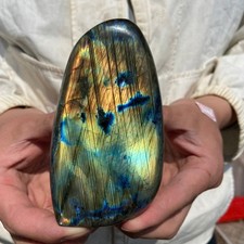 1.1lb Natural Gorgeous Labradorite Quartz Crystal Stone Specimen Healing picture