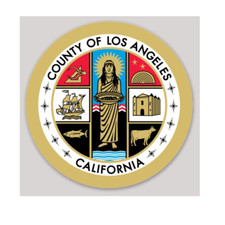 2 Inch County Of Los Angeles California Seal Vinyl Sticker Bumper Decal picture