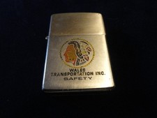 Zippo 1994 Advertising Lighter Wales Transportation Indian Head picture