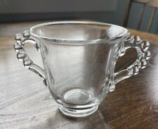 Vintage Imperial Glass Candlewick 2 Handle Sugar Bowl 2.5