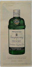 1966 Tranqueray Distilled English Gin  (Special Dry)  Imported Magazine Ad picture