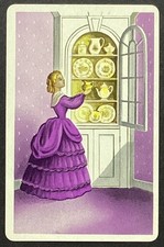 Pretty Lady Vintage Single Swap Playing Card picture