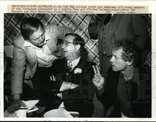1981 Press Photo NBA draft Cavaliers Don Delaney, Ted Stephen, Bill Musselman picture