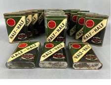 LOT OF 17 x VINTAGE BURLEY AND BRIGHT HALF AND HALF TOBACCO TINS- EMPTY picture