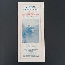 RMS OLYMPIC White Star Line Kline Universal Tours Cruise Brochure 1931 picture