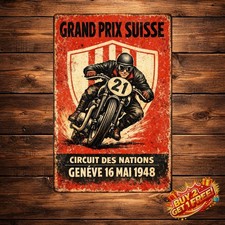 Retro 1948 Motorcycle Aluminum Metal Sign 8x12 Vintage Wall Decor Plaque picture