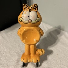 Vintage 1978 Garfield standing ceramic figure/multipurpose holder. 8” Tall. Rare picture