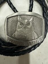 BSA Bolo Wood Badge Owl Pewter HTF picture