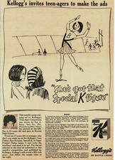 1965 KELLOGG'S Special K cereal art winner Sue A. Rose Vintage Print Ad picture