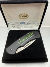 Vintage Lawn Boy Advertising Stainless Zippo Pocket Knife NEW B51 picture