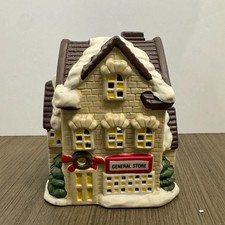 Vintage Winter Village Collectables General Store candle Holder picture