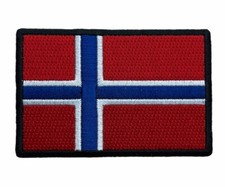 Norway Flag Country of 3 inch Embroidered Patch IV5180 F5D13N picture