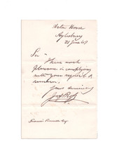 James Clark Ross SIGNED AUTOGRAPH Letter Polar, Arctic & Antarctic explorer 1847 picture