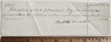 1873 Panic Belfast Maine Martin Knowlton $11.48 Handwritten Promissory Note picture