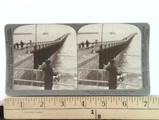 Calais Pier Stereoview Underwood & Underwood 1907 French Coast picture