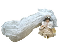 MITZI 1990 Walt Disney World Victorian Bride Mickey Ears Hat ROBIN WOODS Doll LE picture