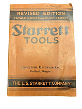 1935 Starrett Mechanical Tools Trade Catalog No. 25 and Supplement 383 Pages USA picture