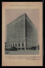 Abraham Lincoln Hotel Springfield IL 1925 Herbert Georg Photo Postcard picture