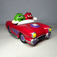 M&M’s 2003 Red Convertible Car Figurine w/ Red & Green Characters Candy & Nuts picture