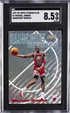 1997-98 TOPPS STADIUM CLUB HARDCOURT HEROICS #H1 MICHAEL JORDAN SGC 8.5 picture