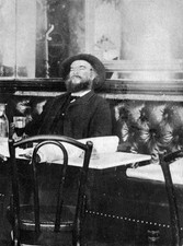 Paul Verlaine French poet 1891 A photograph Album de Photographies- Old Photo picture