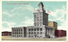 New City Hall Tampa Florida Postcard Early 1900s Architecture picture