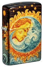 Zippo Star-Crossed Lovers Design 540 Tumbled Brass Windproof Lighter, 48458-1... picture
