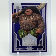 Maui - 2023 Topps Chrome Disney 100 Purple Refractor #26 69/299 - Moana picture