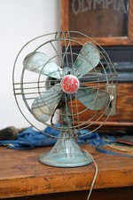 Antique Vintage GE General Electric Fan Industrial electric oscillating picture