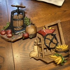 Vintage 1978 Home Interior Homco Metal Wall Hanging Farmhouse Decor picture