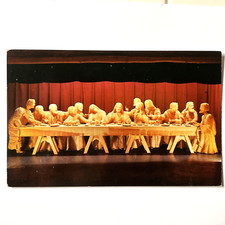 The Last Supper Museum of Wood Carving Spooner Wisconsin UNP Chrome PC347 picture