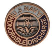 USN Navy Honorable Discharge 5/8 Inch Hat pin H14232 F3D20N picture