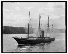 Newburgh NY Hudson River 1909 Peary Roosevelt Ship Hudson-Fulton Celebration picture