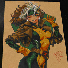 Rogue X-Men Art Print Signed 8.5x11 | Art by Keyeske picture