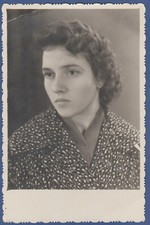 Portrait of Pretty Girl Lovely Lady Young Woman Soviet Vintage Photo USSR picture