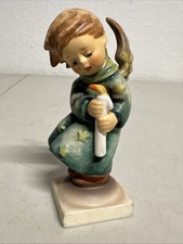 Goebel Hummel Heavenly Angel Figurine #21/0 Holding Candle to One Side  picture