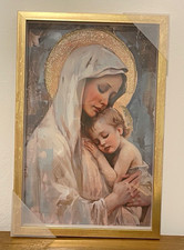 Framed Madonna and Child Christianity Picture Print Wall Art picture