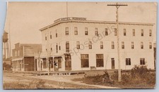 K15/ Big Falls Minnesota RPPC Postcard c1910 Hotel Robinson Stores 240 picture