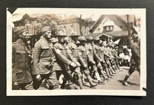 WWI Era Black Soldiers Marching Parade Real Photo Military African American picture