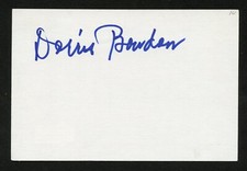 Dorris Bowdon d2005 signed autograph auto 4x6 card Actress: Rosasharn BAS Cert picture