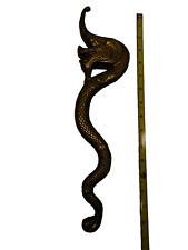 Vintage Oriental 4 Pound Heavy Brass Snake 