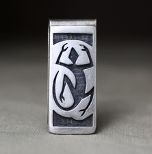 Vintage Hopi Native American Sterling Silver Money Clip picture